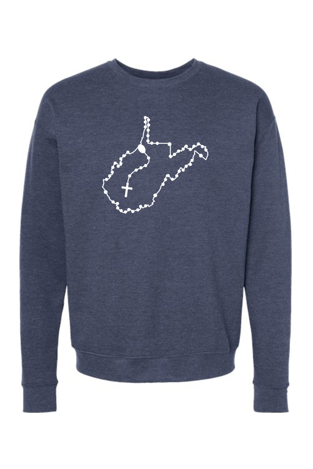 West Virginia Catholic Rosary Crewneck Sweatshirt