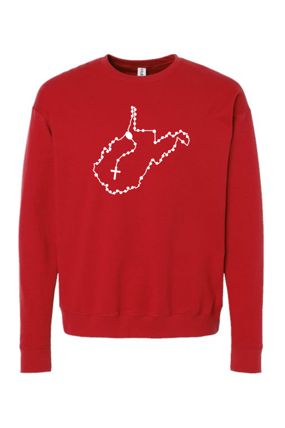 West Virginia Catholic Rosary Crewneck Sweatshirt