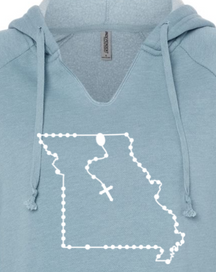 Missouri Catholic Rosary Drop Hoodie