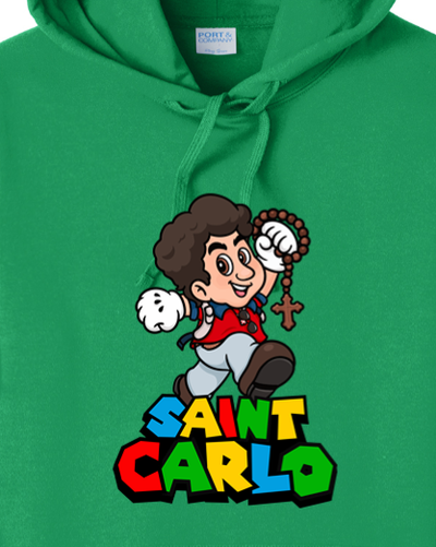Super St. Carlo Acutis Hoodie Sweatshirt