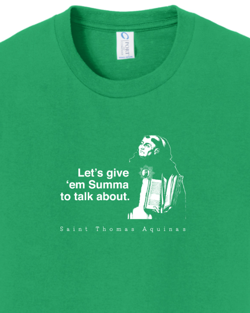 Let's Give 'em Summa to Talk About - St. Thomas Aquinas - Youth T-Shirt