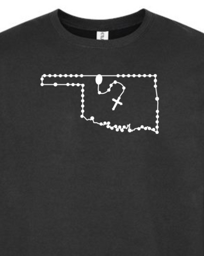 Oklahoma Catholic Rosary Crewneck Sweatshirt