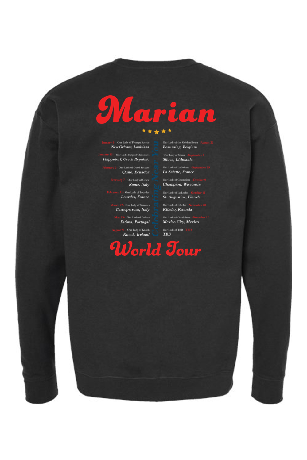 Marian World Tour - Crewneck Sweatshirt