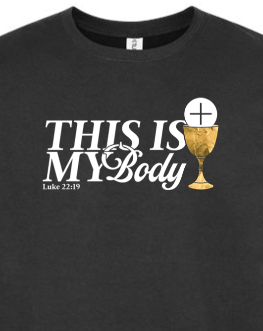 This is My Body, Chalice - Luke 22:19 Crewneck Sweatshirt