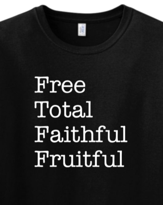 Free Total Faithful Fruitful - Theology of the Body Adult T-shirt