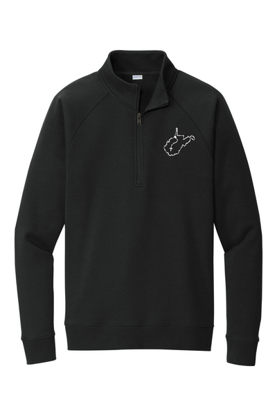 West Virginia Catholic Rosary Quarter Zip Sweatshirt
