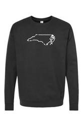 North Carolina Catholic Rosary Crewneck Sweatshirt