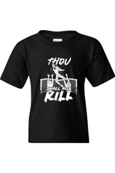 Thou Shall Not Kill - Catholic Volleyball Youth T-Shirt