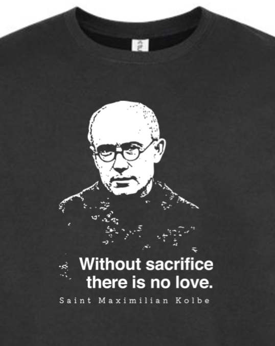 Without Sacrifice - St. Maximilian Kolbe Crewneck Sweatshirt