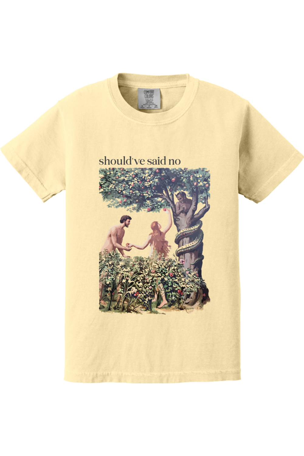 Should've Said No - Adam and Eve Youth T-shirt - Comfort Colors