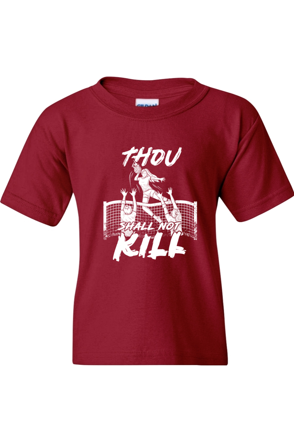 Thou Shall Not Kill - Catholic Volleyball Youth T-Shirt