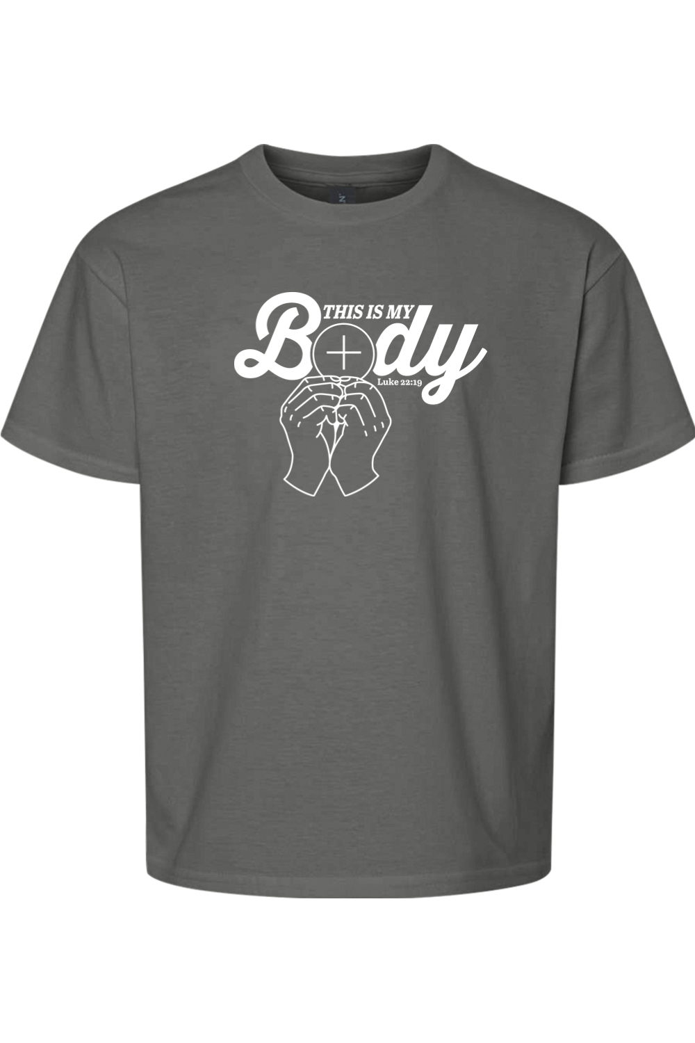 This is My Body Consecration Luke 22:19 T-shirt - youth