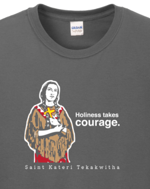 Holiness Takes Courage – St Kateri Tekakwitha Long Sleeve