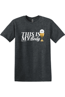 This is My Body Chalice - Luke 22:19 Adult T-Shirt