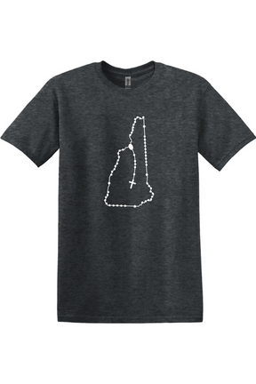 New Hampshire Catholic Rosary Adult T-shirt