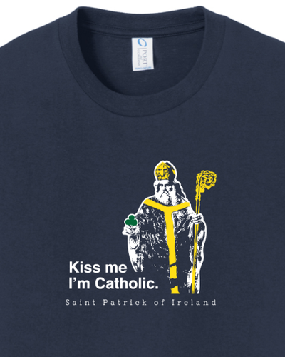Kiss Me, I'm Catholic - St Patrick of Ireland Youth T-Shirt
