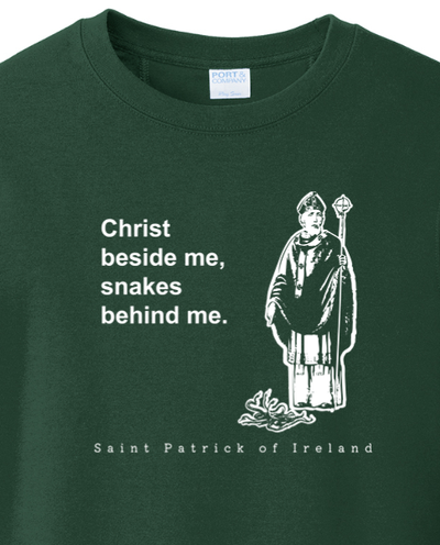 Christ Beside Me - St. Patrick Crewneck Sweatshirt