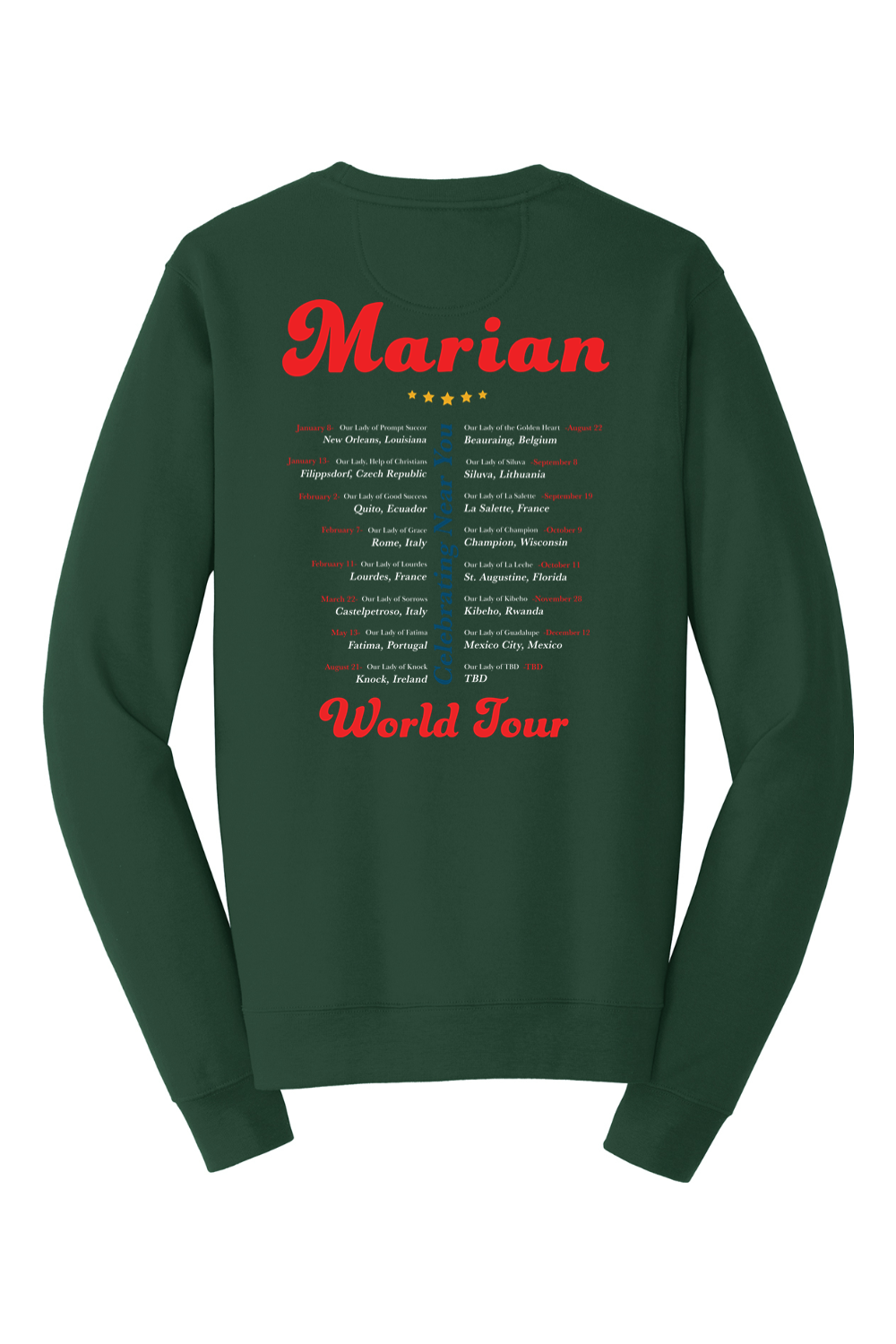 Marian World Tour - Crewneck Sweatshirt
