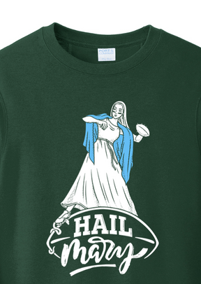 Hail Mary - Catholic Football - Crewneck Sweatshirt