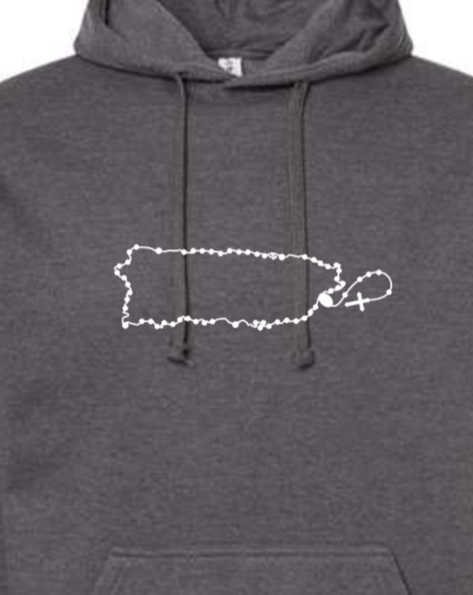 Puerto Rico Catholic Rosary Hoodie Sweatshirt