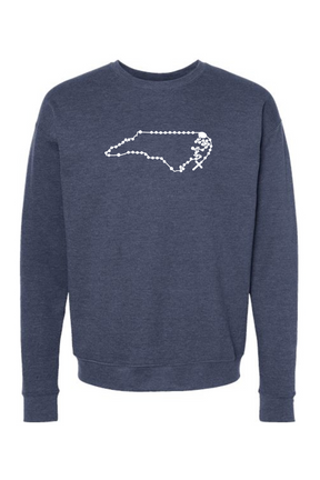 North Carolina Catholic Rosary Crewneck Sweatshirt