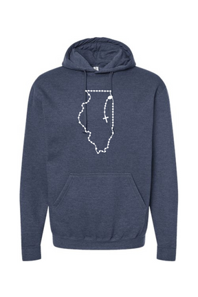 Illinois Catholic Rosary Hoodie Sweatshirt