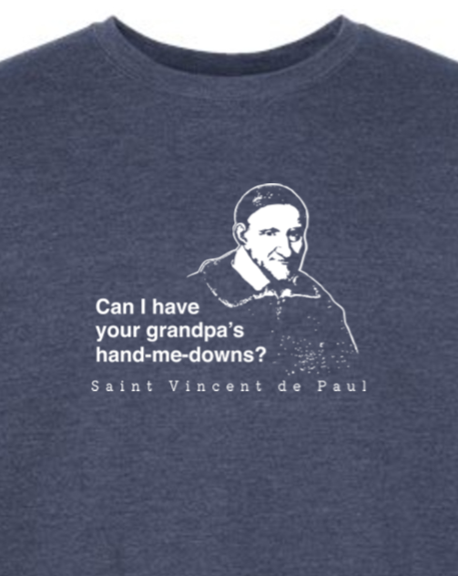 Grandpa's Hand-me-downs - St Vincent de Paul Crewneck Sweatshirt