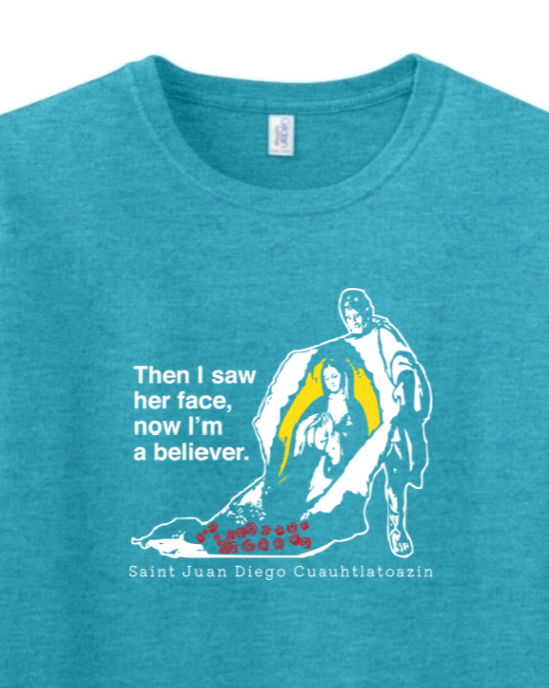 Then I Saw Her Face - St. Juan Diego Adult T-Shirt