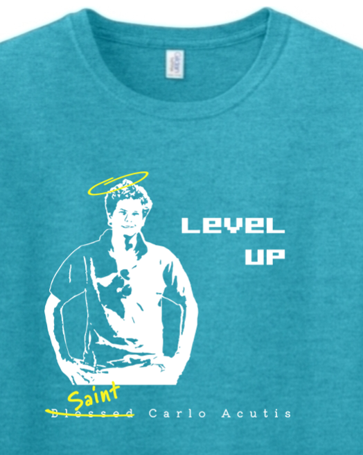 Level Up - St. Carlo Acutis Adult T-Shirt