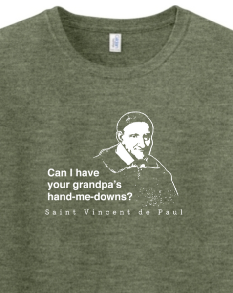 Grandpa's Hand-me-downs - St. Vincent de Paul Adult T-shirt | Sock