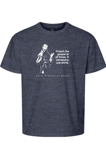 Preach the Gospel - St Francis of Assisi Youth T-Shirt