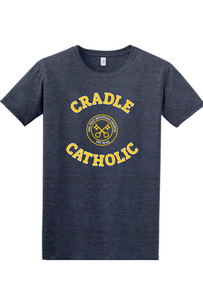 Cradle Catholic Block Adult T-Shirt