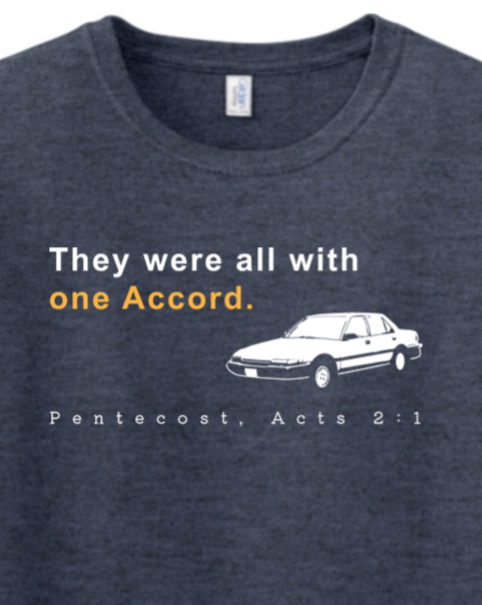 One Accord - Pentecost, Acts 2:1 Adult T-Shirt