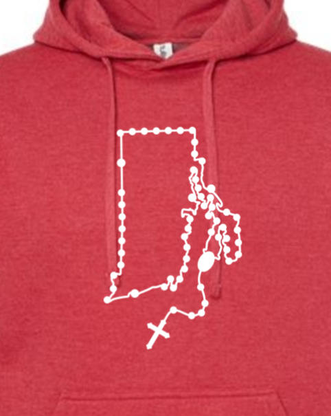 Rhode Island Catholic Rosary Hoodie Sweatshirt