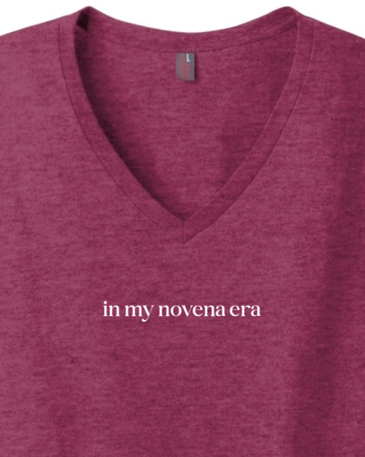 In My Novena Era V Neck Adult T-shirt