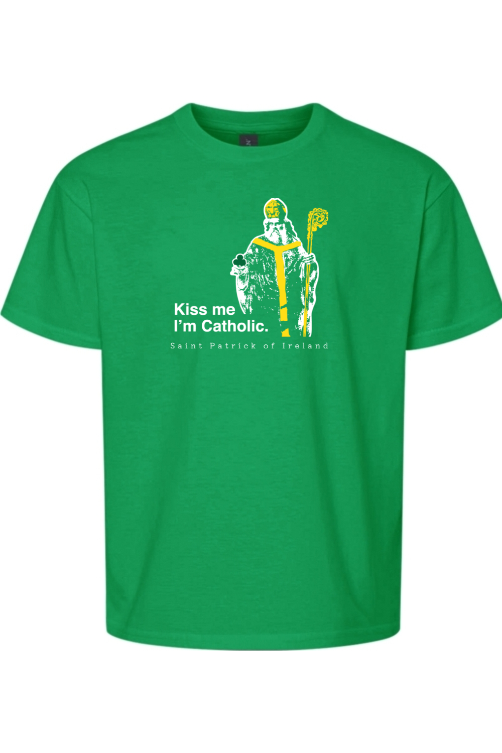 Kiss Me, I'm Catholic - St Patrick of Ireland Youth T-Shirt