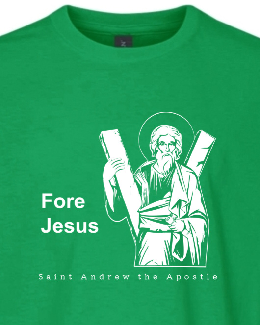 Fore Jesus - St. Andrew the Apostle Youth T-Shirt