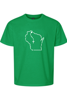 Wisconsin Catholic Rosary Youth T-shirt