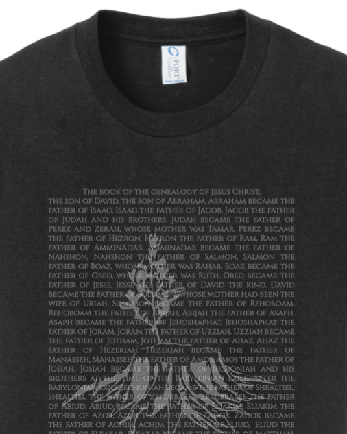 Genealogy of Jesus - Youth T-Shirt