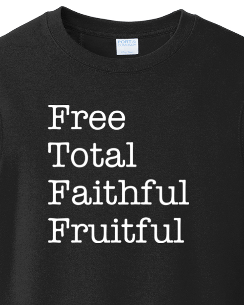 Free Total Faithful Fruitful - Theology of the Body - Crewneck Sweatshirt