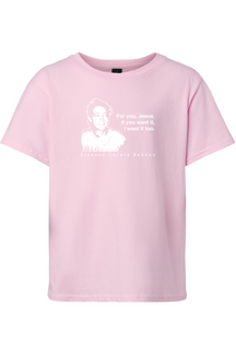 For you, Jesus - Bl. Chiara Badano Youth T-Shirt