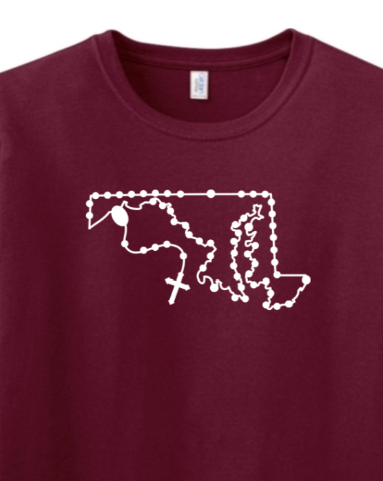 Maryland Rosary Adult T-shirt