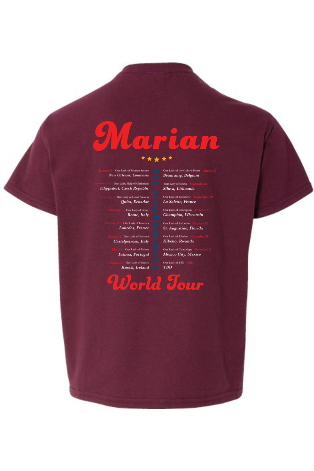 Marian World Tour Concert T-Shirt - youth