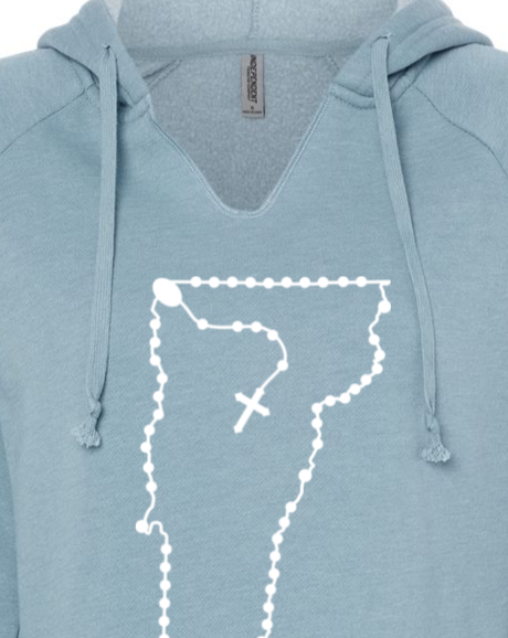 Vermont Catholic Rosary Drop Hoodie