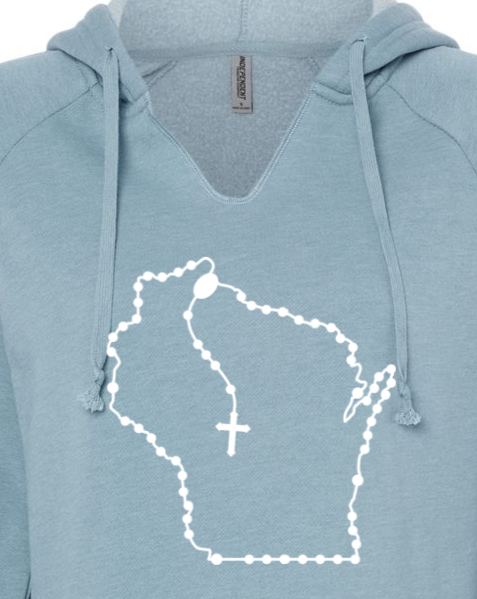 Wisconsin Catholic Rosary Drop Hoodie