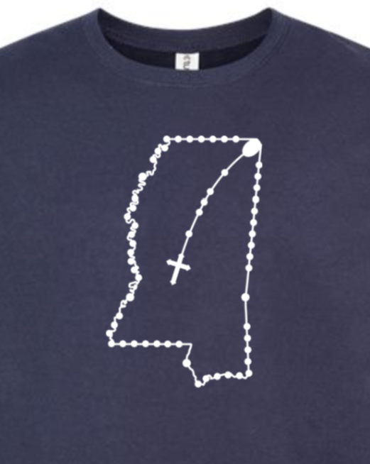 Mississippi Catholic Rosary Crewneck Sweatshirt