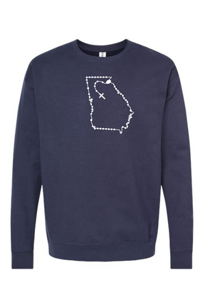 Georgia Catholic Rosary Crewneck Sweatshirt