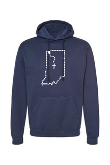 Indiana Catholic Rosary Hoodie Sweatshirt