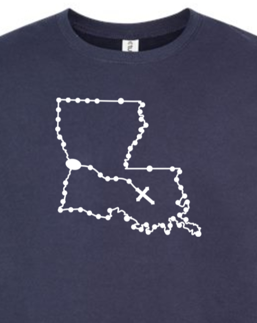 Louisiana Catholic Rosary Crewneck Sweatshirt