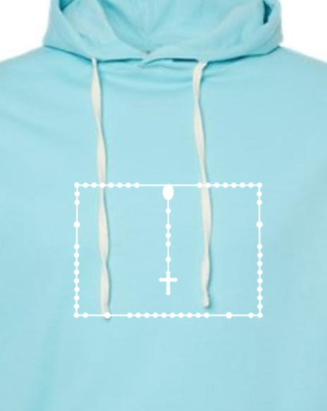 Wyoming Catholic Rosary Hoodie Sweatshirt